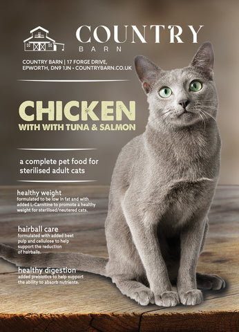 Chicken, Tuna & Salmon